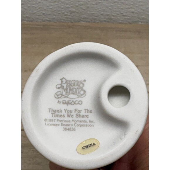 Vtg 1997 Enesco Precious Moments Thank You For The Time we Share Figurine - Picture 5 of 7